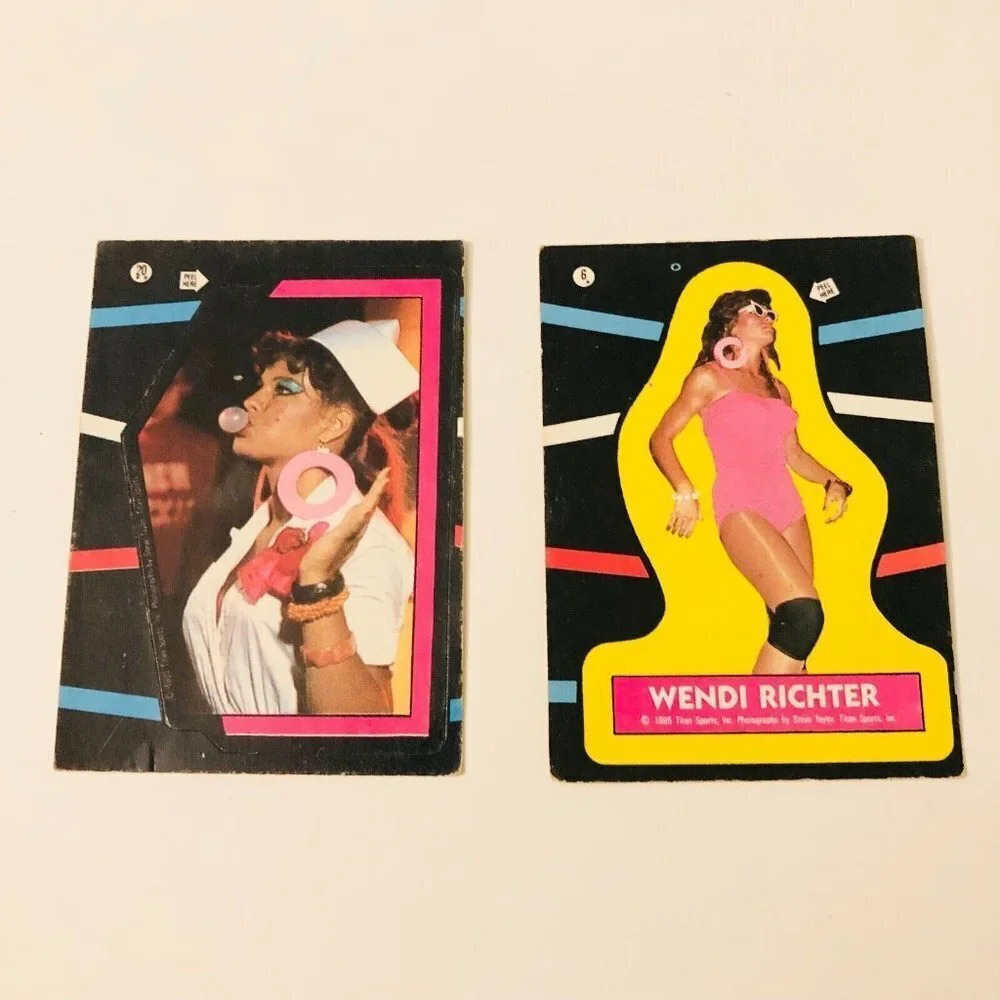 Vtg 1985 WWF Wendi Richter Titan Sports Wrestling Stickers